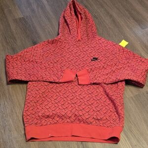 Red Patterned Nike Sweatshirt